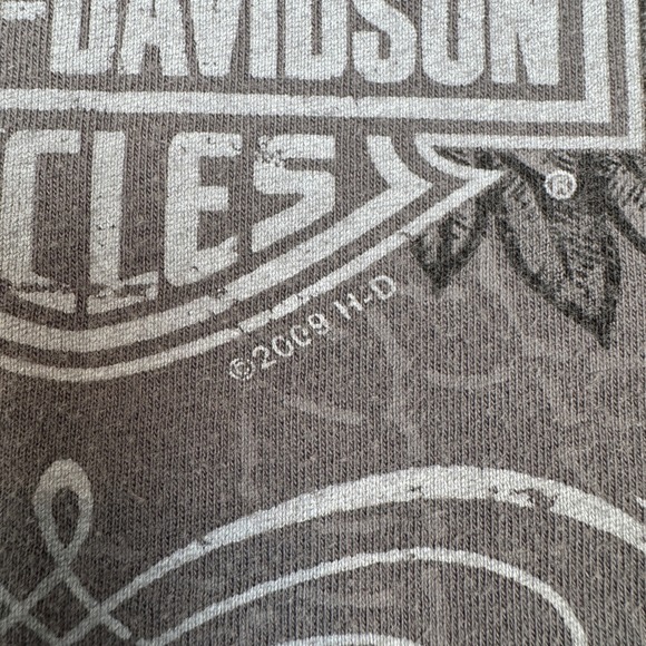 Y2K Harley Davidson Red Rock Las Vegas Long Sleeve Shirt XL 2009 Sleeve Hits - Picture 4 of 8